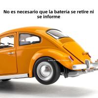 Coche De Escala 1:18 Beetle 1955 Juguetes De Aleación De Metal Con Luz Y Música Ruedas De Goma Vehículos Retro Para Colección Y Regalos Para Niños - details 7