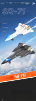Modelo De Avión De Combate SR-71 Blackbird American Reconnaissance Con Sonido Y Luz Metal Diecast Para Coleccionistas Edad Recomendada 14+ - details 0