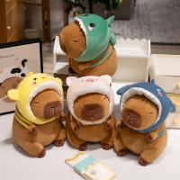 Mochila De Peluche De Animal Divertido Con Cabeza De Tiburón Pollo Cerdo Dinosaurio Y Capybara Suave Juguete Para Niños Regalo De Cumpleaños - details 0