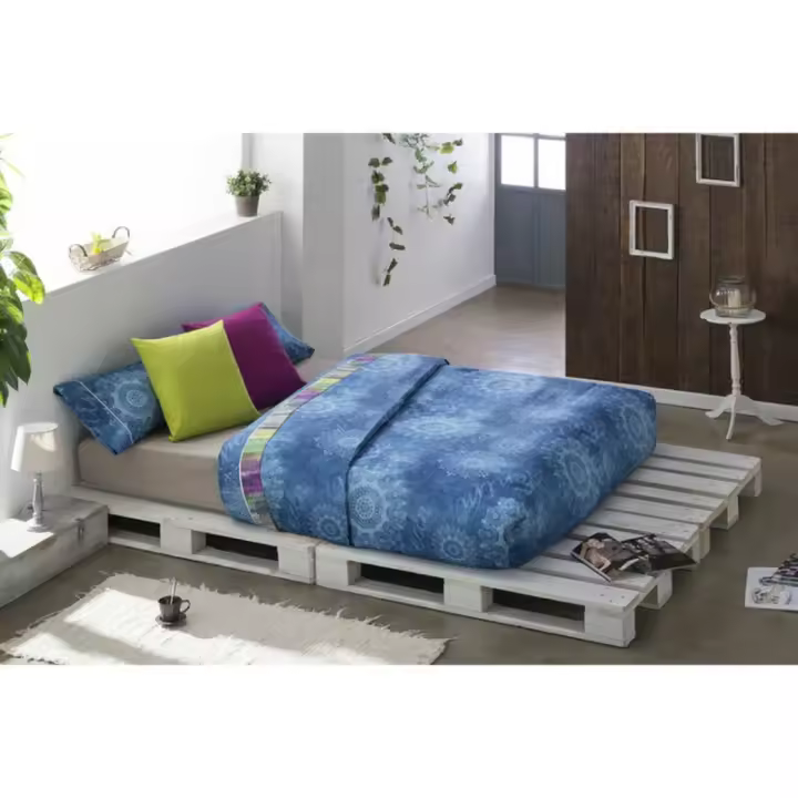 Lois - Juego de funda nórdica Lois JEANS Gris Cama de 180 260 x 230 cm 4 Piezas - 1