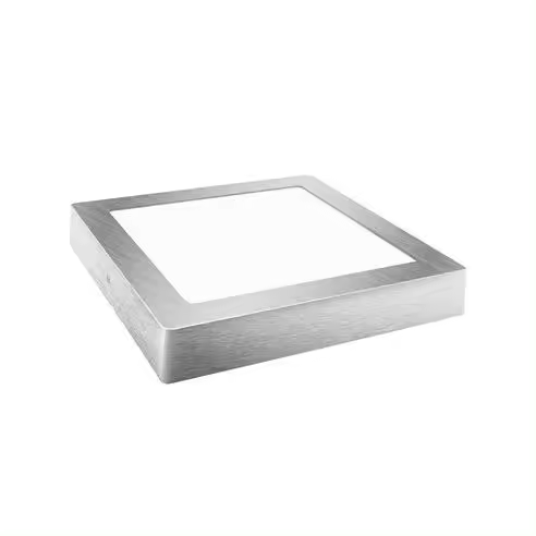 Downlight led superficie cuadrado plata matel 24w 4200K - 1