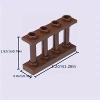 Juego De Bloques De Construcción Para Jardín Y Granja 20 Piezas Con Valla De Rancho Compatible Con 15332 Set De Escena Animal DIY De 1x4 Dots Para Niños De 6 a 12 Años - details 1
