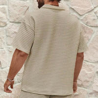 Camiseta Casual Para Hombres Verano 2024 Cuello Redondo Color Sólido Manga Corta Transpirable Y Cómoda Disponible En Varias Tallas Y Colores - details 15