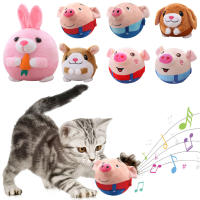 Pelota De Juguete Para Perros Y Gatos Con Dibujos Animados Cerdo Y Perro Peluche Lavable Y Recargable Por USB Bola Saltar Inteligente Para Mascotas - details 3