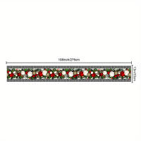 Corredor De Mesa De Navidad En Lino Negro Y Blanco Con Cuadros De Buffalo Feliz Navidad Decoración De Invierno Para La Casa - details 9