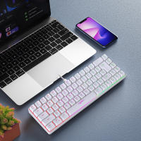 Teclado De Juego Ergonómico Mini 60% Con Retroiluminación RGB Teclado Membránico Compacto Para Windows PC Laptop Tableta - details 14