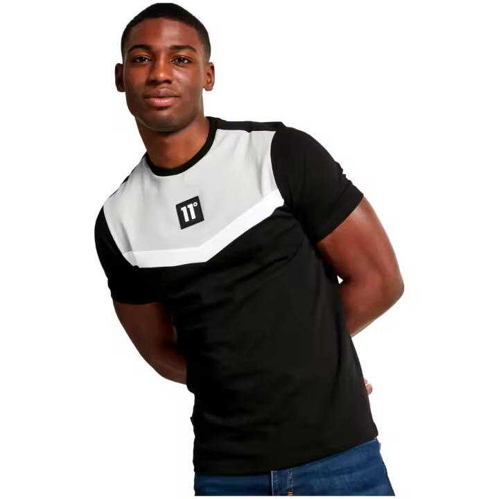 Camiseta de Manga Corta 11 Degrees - Titan para hombre en color negro - 1