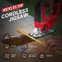 Sága Juego Sin Cable Con Inclinación 0°- 45° Y 3 Ajustes Orbital Con Luz LED Para Tronco De Madera Compatible Con Batería Milwaukee 18V (No Incluye Batería) - details 4