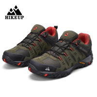 Zapatos De Senderismo Para Hombre HIKEUP Suela De Goma Resistente a La Ruptura Transpirables Impermeables Cuero Sintético Mesh Talla 40-45 Color Negro Kaki Gris - details 45