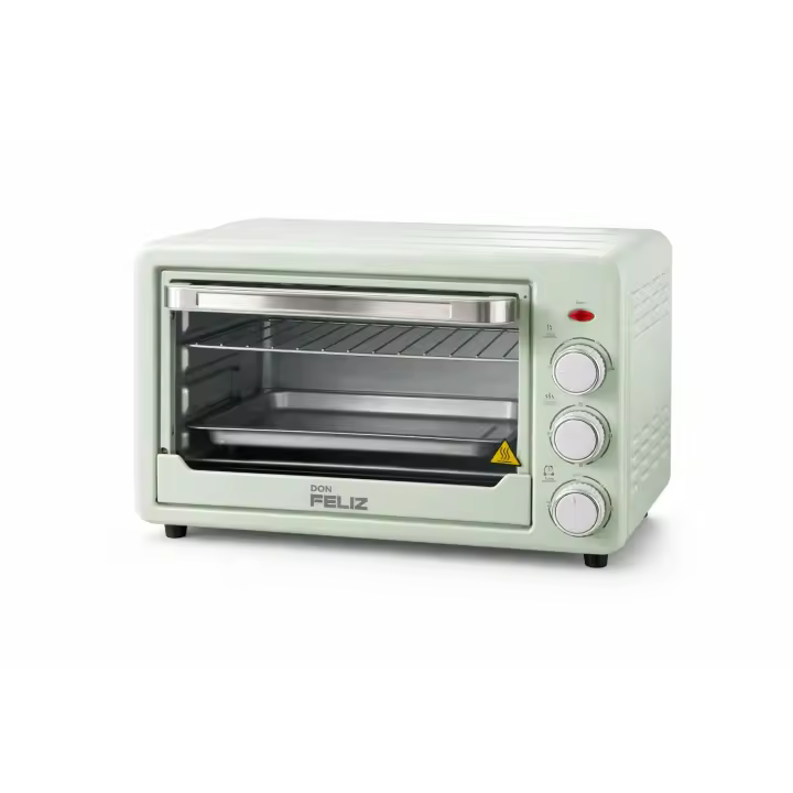 Horno de sobremesa Verde, 22 L, Potecia 1500 W, Hasta 250ºC, 3 modos de calor: grill, calor base, y combinada, Puerta cristal, Temporizador 60 min - 1