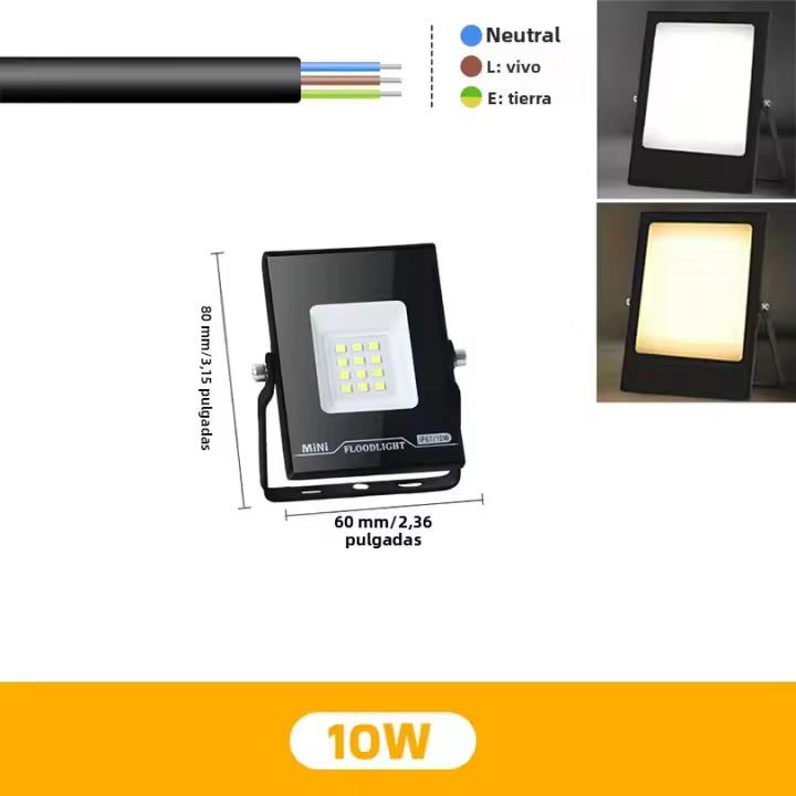 Floodlight LED IP66 Impermeable 50W 100W Reflector Para Exterior Jardín Pared Lámpara De Calle 30W Luz De Fosa Para Exterior - 1