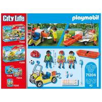 PLAYMOBIL (71204) Coche de Rescate en emergencias sanitarias, vehiculo sanitario con camilla, medico y enfermeros, sanidad movil, City Life - details 4