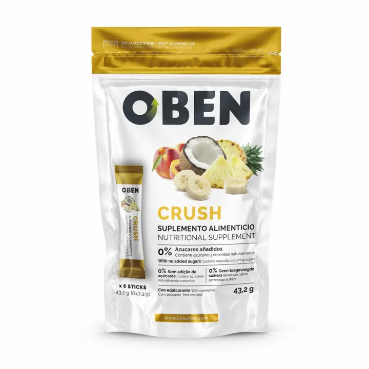 RVS REGALA VIDA SANA - Oben Crush Tropical - Delicioso Sabor a Fruta  Sin Azúcar Añadido 6 stick - 1