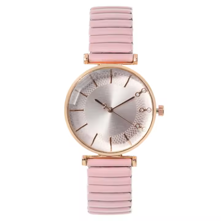 Reloj Mujer Práctico con Correa Elástica y Números Grandes - Resistente al Agua - Ideal para Estudiantes Activas - 1