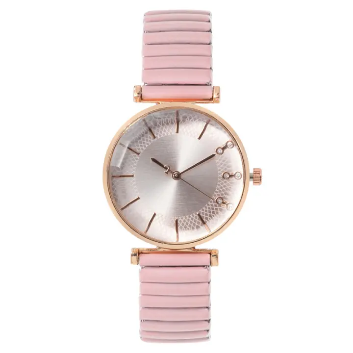 Reloj Mujer Práctico con Correa Elástica y Números Grandes - Resistente al Agua - Ideal para Estudiantes Activas - 1