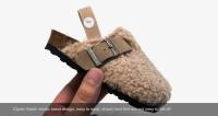 Zapatillas De Peluche Para Niños Y Niñas Clogs Elásticas De Verano Calientes Invierno Suela Suave Antideslizante Tallas 14-21 - details 6