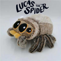 Juguete De Peluche Araña Negro Pequeño Lucas Simulado Cojín De Peluche Para Decoración De Habitación De Anime Juguete Para Niños - details 1