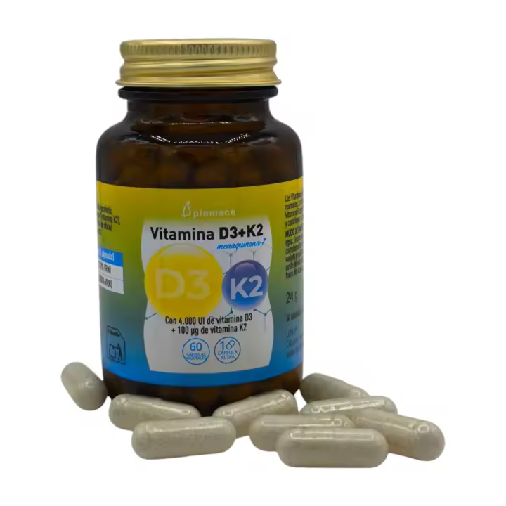 Vitamina D3+K2 Plameca, Huesos fuertes y sanos, sistema articular, sistema inmunitario, Deporte y salud - 1
