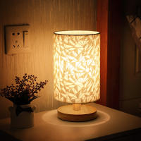 Lámpara De Mesa De Madera USB Con Sombrilla Cilíndrica Luz Nocturna Para El Dormitorio Decoración De Hogar Y Hotel Fuente De Energía Recargable LED Color Amarillo Cálido - details 4
