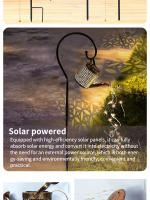 Lámpara De Jardín Solar Decorativa En Forma De Taza De Té Iluminación Nocturna Para Decoración De Jardín Y Paisaje Exterior - details 3