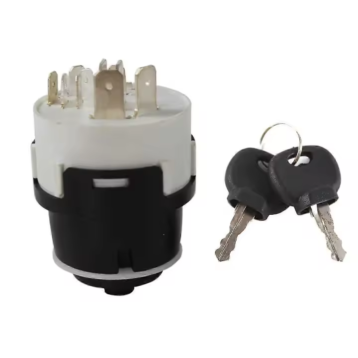 701/80184 701-80184 interruptor de ignición con 2 llaves 10 pernos 50988 85804674 compatible con las piezas del excavador del JCB - 1