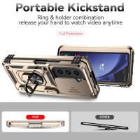 Funda Protectora De Alta Gama Para Samsung Galaxy Z Fold 6 Y 5 Con Soporte Y Anillo Magnético Resistente a Golpes Y Caídas Para Cámara - details 2