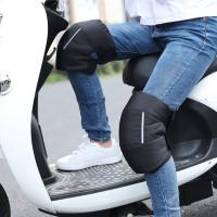 Rodilleras De Invierno Rellenas Con Pluma Ajustables Antiviento Térmicas Para Ciclistas Al Aire Libre Para Hombres Y Mujeres - details 3