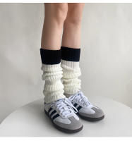Calentadores De Piernas Lolita Para Mujer Estilo Coreano Otoño Invierno Tejidos a Mano Cubren El Pie Socks JK Y2k Punk Gótico Leggings Boot Cuffs - details 17