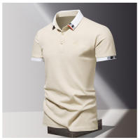 Camisa POLO Para Hombre De Verano Seda De Hielo Secado Rápido Manga Corta Color Sólido Ajuste Suelto Collar De Negocios Top Transpirable - details 11