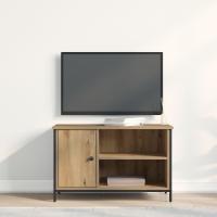Cabinet de TV vidaXL de roble artesanal 80x40x50 cm de madera procesada y acero - details 2