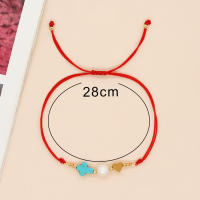 Pulsera De Perlas Y Turquesa Azul Con Corazón De Melocotón Estilo Bohemio Regalo Para Amigo Joyería Unisex Transmisión De Año - details 3