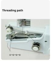 Mini Máquina De Coser Portátil Eléctrica Para Manualidades Y Reparaciones En Ropa Kit De Accesorios Incluido Para Tejidos - details 4