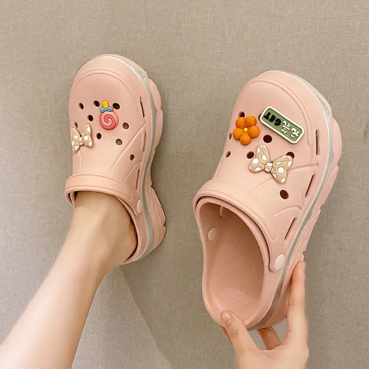 Sandalias De EVA Para Mujer Con Plataforma Cómodas Y Transpirables Zapatos De Playa Dos Características Usable En Jardín Y Hogar - 1