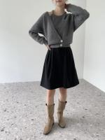 Nueva Estilo Coreano Otoño Invierno Suéter Cardigan V-neck Chaqueta De Cashmere Diseño De Chaleco Dos Piezas Para Mujer Top Jumper - details 2