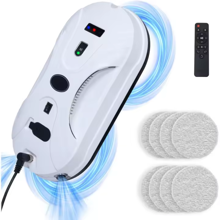 Robot aspirador de limpieza por pulverización de agua automático para ventanas del hogar, limpiaparabrisas eléctrico con control remoto, limpiaparabrisas para el hogar - 1