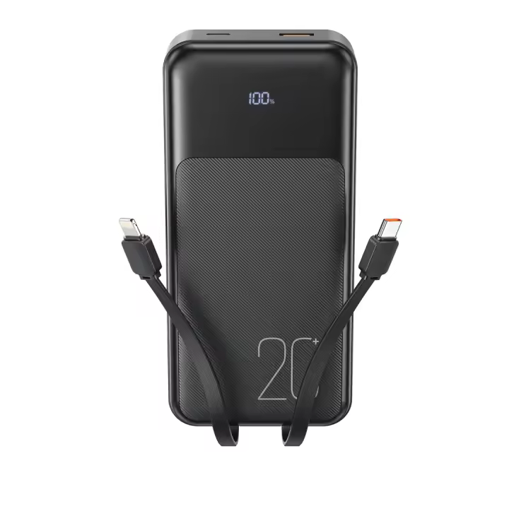 Katería Eterna 20000mAh con Pantalla Digital, Carga rápida USB-C 20W y USB-A 22,5 W, Power Bank Portátil con Cable TYPE-C y Lightning Incluido, Compatible con iPhone, Samsung, xiaomi, iPad - 1