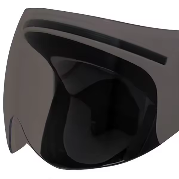 Pantalla de casco de moto Retro Leather Screen Negro Mt Helmets - 1