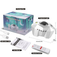Proyector De Galaxia Aurora Estelar Con Control Remoto Lámpara Nocturna Para Niños Y Adultos Regalo Decoración De Hogar Con Altavoz Bluetooth Y Música - details 8