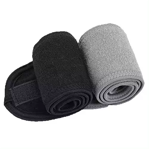Pack de 2 Diademas de Spa - Toalla de Tela Ajustable with Adhesivo Mágico para Limpieza Facial y Maquillaje - 1