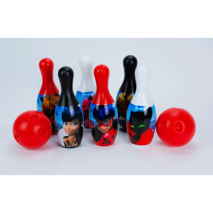 Juego de Bolos de plástico Ladybug (5813) Individual o multijugador. Ligero y fácil de transportar. Calidad al mejor precio. De acuerdo a la normativa CE. +3 años - 1