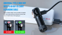 Lámpara Frontal LED Trustfire MT15 1000LM Recargable USB C Mini 16340 EDC Con Opticas MVP Y Cabeza De Acero Magnética Para Pesca - details 2