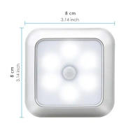 Lámpara De Pared LED Con Sensor De Movimiento Luz Nocturna Para Armario Escalera Dormitorio Corredor Decoración Interior Sin Cable - details 3
