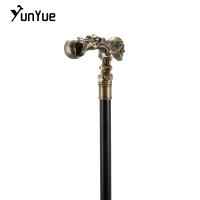 Bastón De Caminar Estilo Steampunk Con Cabeza De Momia De Cobre Decorativo Y Vintage Para Fiesta Y Cosplay 93 Cm - details 4