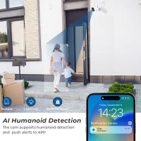 Cámara De Seguridad Exterior BESDER Wifi 8MP PTZ Vigilancia IP Con Rastreo Automático Impermeable 4K HD Para El Hogar - details 3