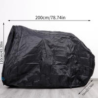 Cubierta Para Bicicleta 210D Oxford Impermeable Y Anti-UV Para Almacenamiento Al Aire Libre Cubierta Completa Para Dos Bicicletas - details 0