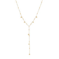 Collar Largo De Personalidad Sencilla Para Mujer ANENJERY 316L Acero Inoxidable Joyería De Fiesta Clásica Geométrica - details 7