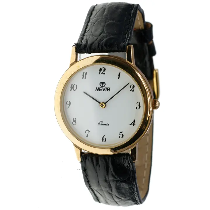 Nevir Cg-07116  Reloj Para Unisex Color Negro - 1