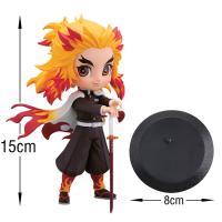 Figura De Anime Demon Slayer 13-15cm Nezuko Tanjirou Zenitsu Inosuke Kyoujurou Giyuu Qposket PVC Juguete Modelo Para Niños Regalo - details 0