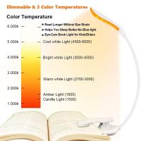 Lámpara De Lectura Recargable USB Clip-On Luz De Libro Ajustable Para Niños Auxiliar De Sueño Luz Para Kindle 3 Colores - details 1