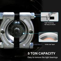 Kit De Extraíbles De Rodamientos 9 Piezas Capacidad De 5 Toneladas Herramienta De Separador De Engranajes Y Eje Con Estuche Para Automóviles - details 8